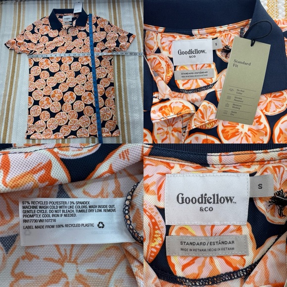 NWT Men's Regular Fit Short Sleeve
Performance Polo Shirt - Goodfellow Size S - Picture 13 of 13